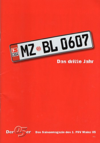Match programme