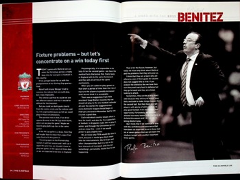 Match programme - Article
