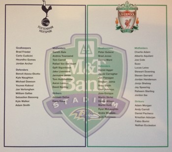 Match programme