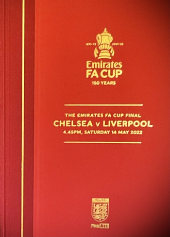 Match Programme Hard copy cover