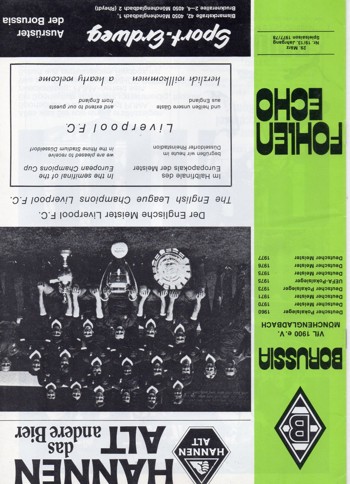 Match programme