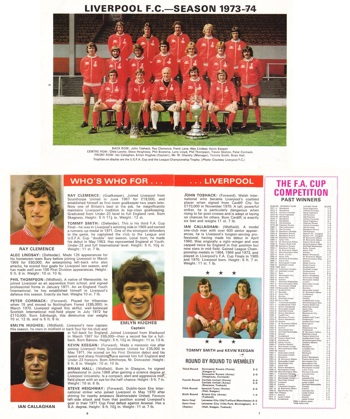 Who's who of Liverpool from match programme
