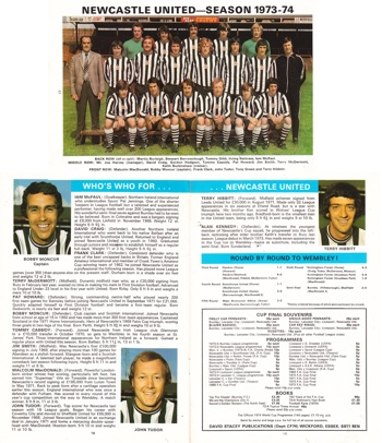 Who's who of Newcastle from match programme