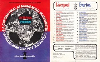 Match programme