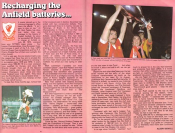 Recharging the Anfield batteries