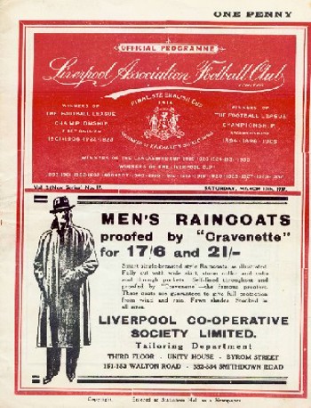 Match programme