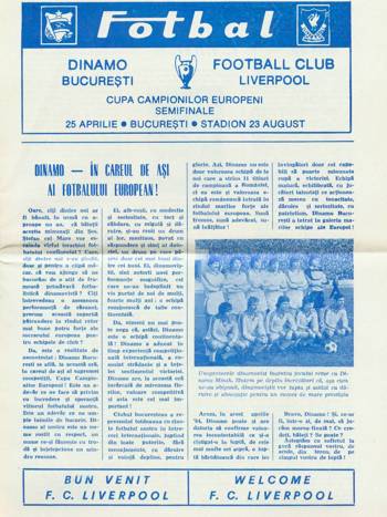 Match programme