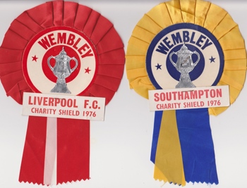 Rosettes for both teams