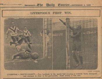 Liverpool's first win - 2 September 1925