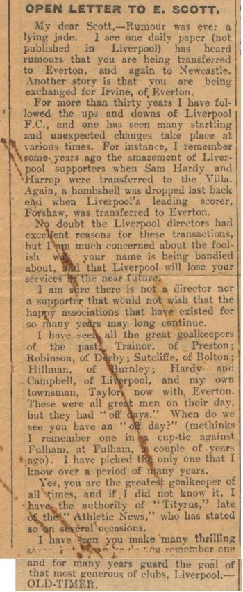 An open letter to Elisha - 1 November 1927