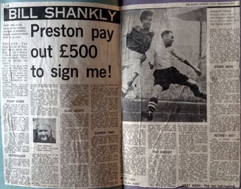 Sunday Express series in 1973 - Preston pay out 500 pounds to sign me!