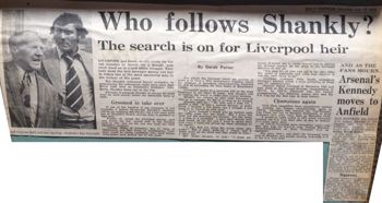 Who follows Shankly? - Daily Express 13 July 1974