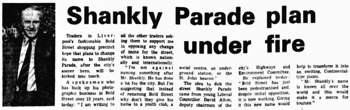 Parade Plan Under Fire - Liverpool Echo - 1974