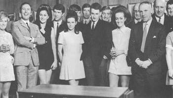 Shankly and his team celebrating BBC milestone