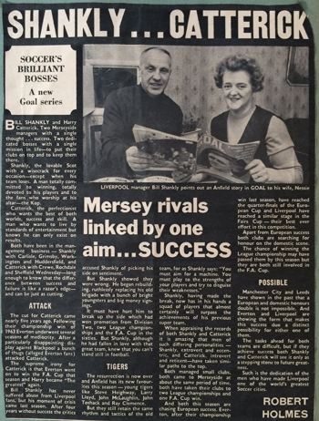 Shankly and Catterick are Soccer's superb bosses - 1971