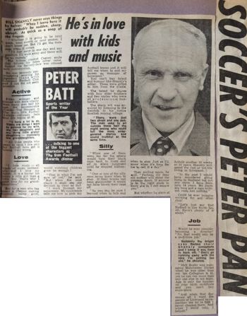 When I leave it will be sudden, Shankly revealed on 2 May 1974
