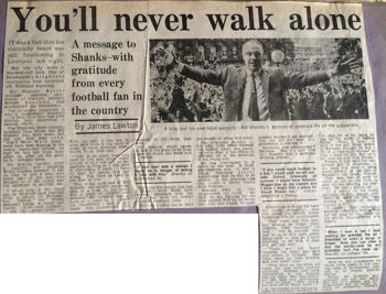 You'll never walk alone - 13 July 1974