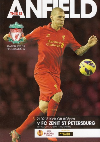 Matchday programme 21 February 2013
