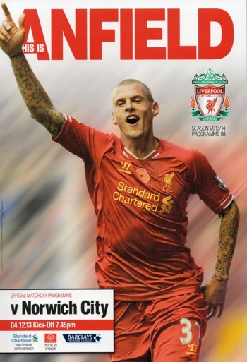 Matchday programme 4 December 2013