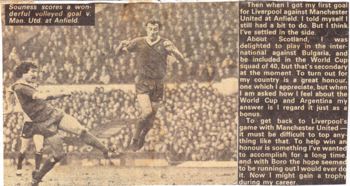 Souness' special rocket for his first goal