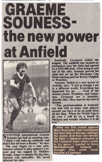 Souness the new power at Anfield - May 1978