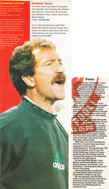 Souness' buys and sales