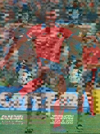 Poster of Souness in a Scotland shirt