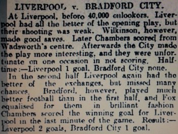 Yorkshire Post match report
