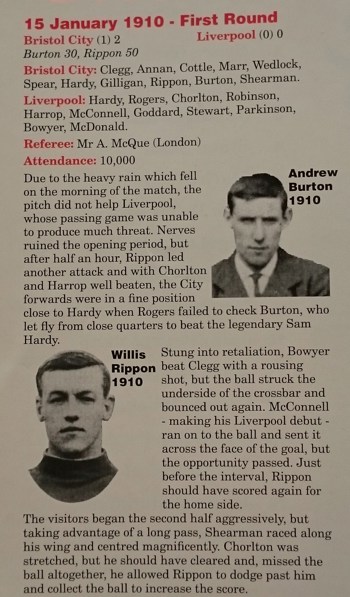 Report from Bristol City match programme