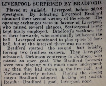Yorkshire Post match report