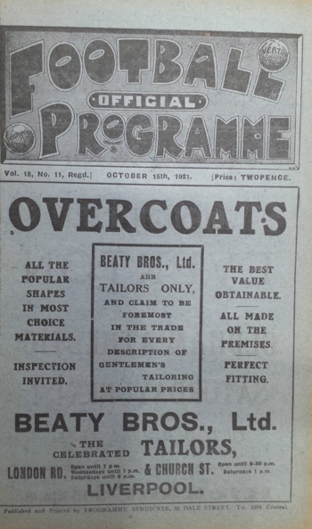 Match programme