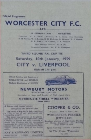 Match programme