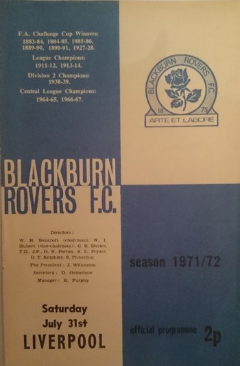 Match programme