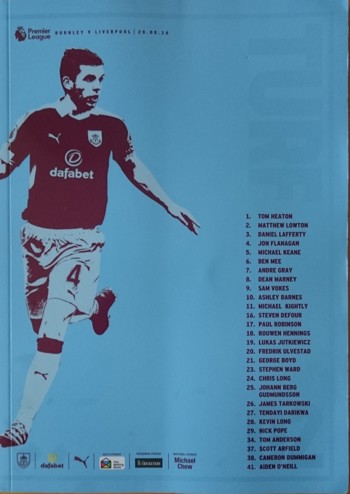 Match programme
