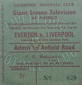 Ticket from the Anfield CCTV screening
