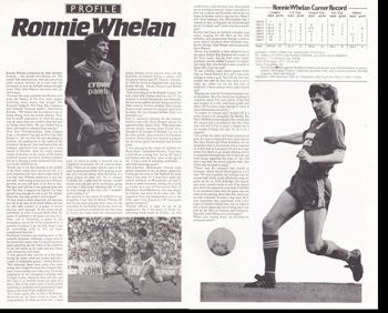 Whelan profile - Liverpool fan club magazine 1987